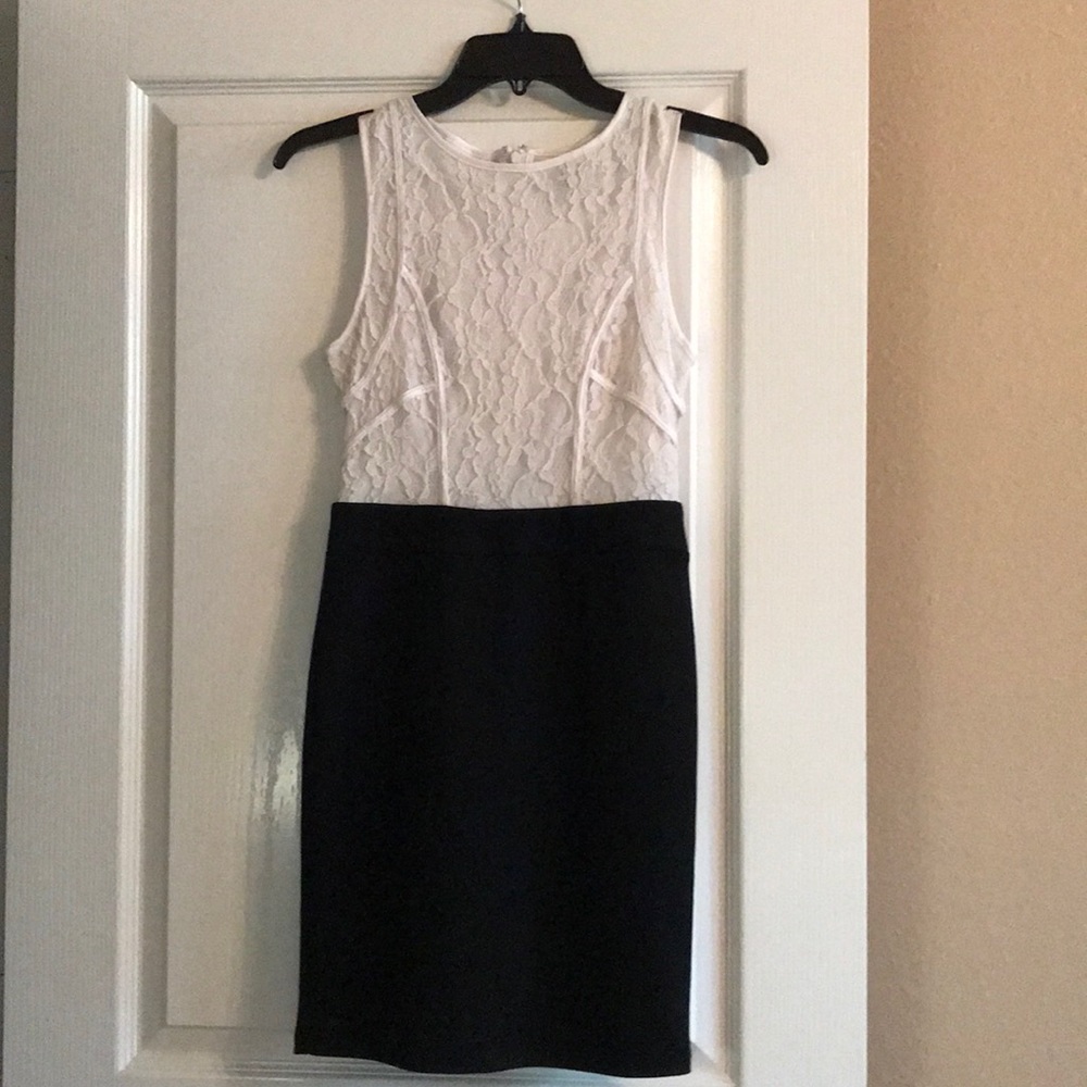 White & Black Dress